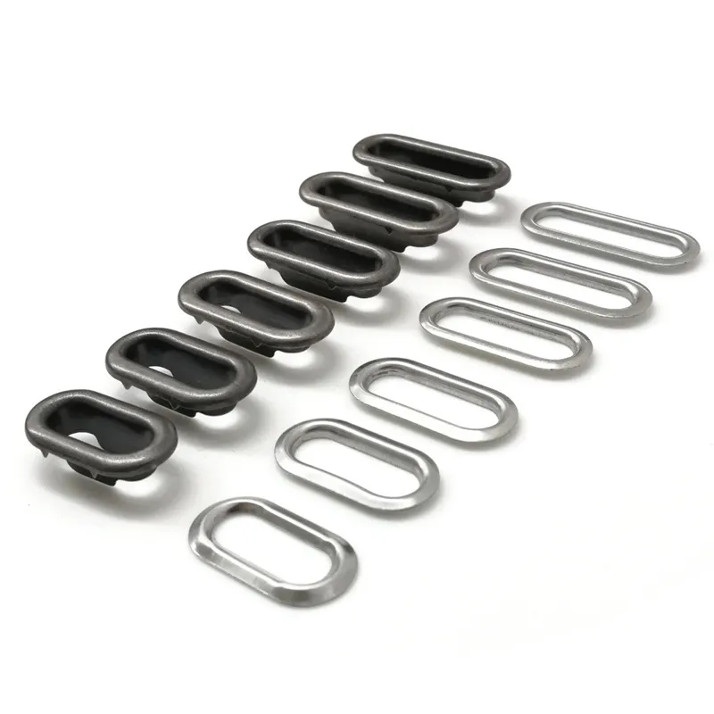 Square metal eyelets